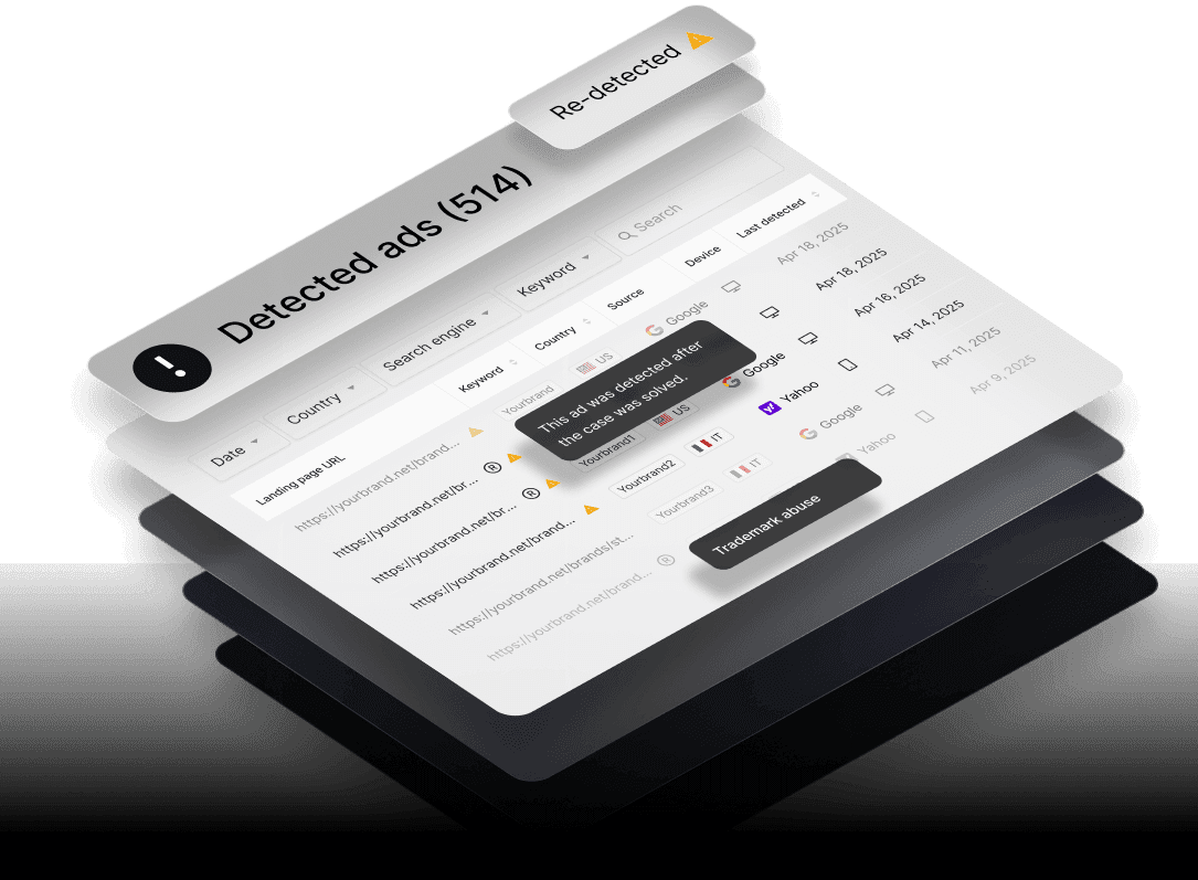 Competitor monitoring in search results